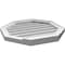 Ekena Millwork Octagonal Surface Mount PVC Gable Vent w/ 2"W x 2"P Brickmould Sill Frame, 22"W x 22"H GVPOC22X2203SN - alternate 4